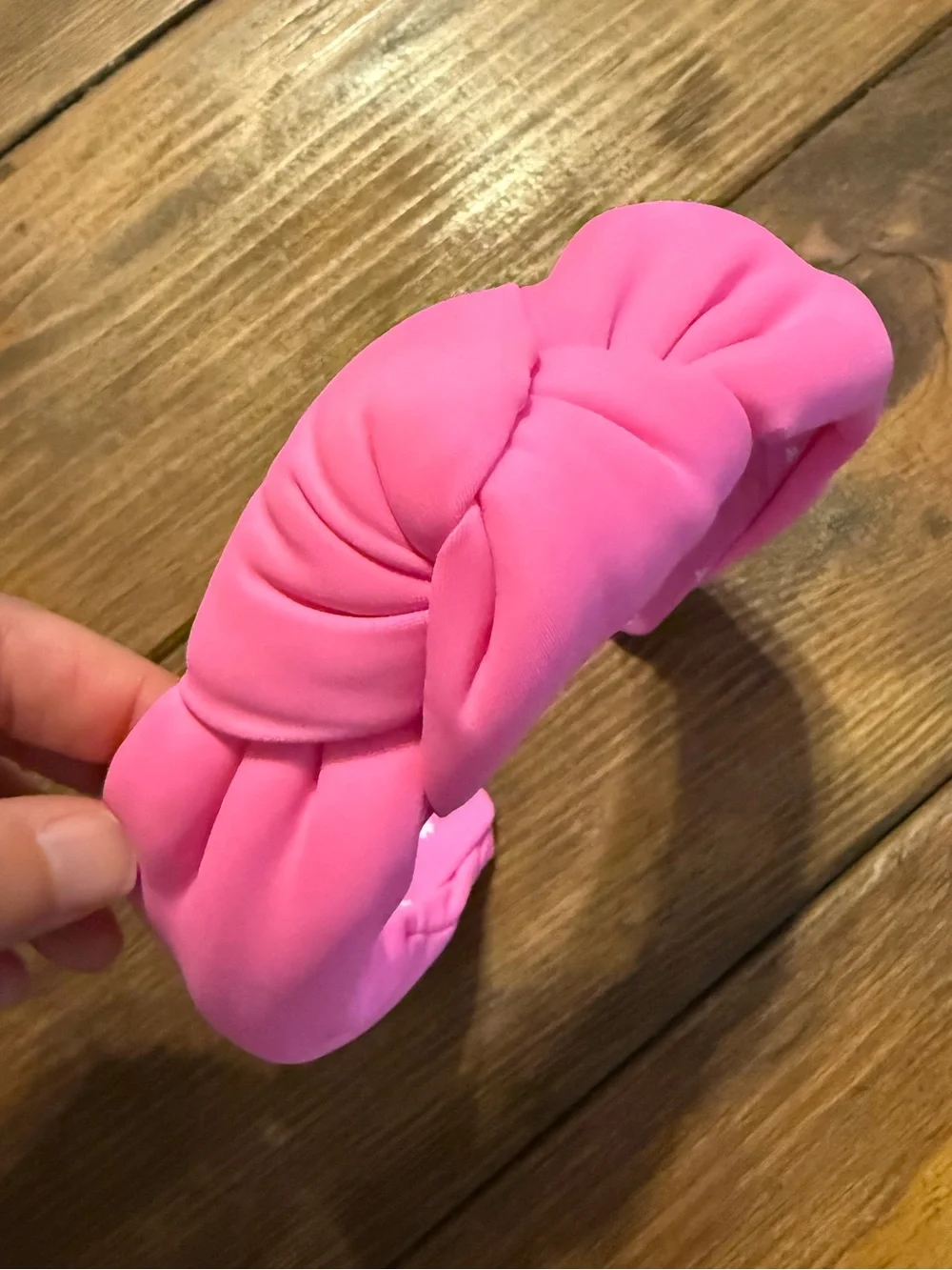 Lele Sadoughi Hot Pink Wide Headband